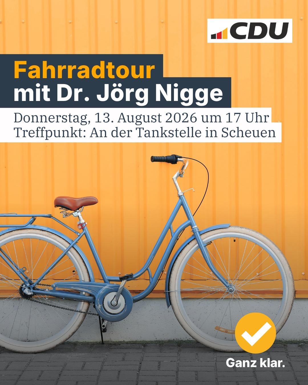 Fahrradtour mit Jörg Nigge