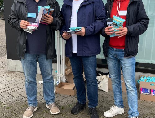 Wahlkampfstand in Altencelle